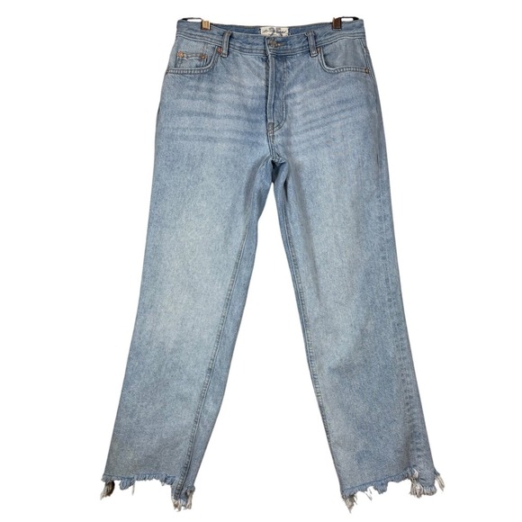 FREE PEOPLE We the Free Maggie Mid Rise Straight Leg Jeans, Size 25 - Picture 3 of 11